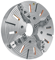 32" 4-Jaw Independent Forged Steel Plain Back Lathe Chuck - Top Tool & Supply