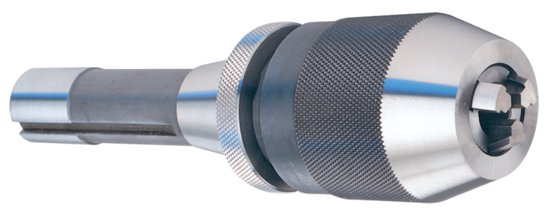 1/32 - 1/2'' Capacity - R8 Shank - Keyless Drill Chuck with Integral Shank - Top Tool & Supply