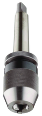 1/32 - 1/2'' Capacity - 3 MT Shank - Keyless Drill Chuck with Integral Shank - Top Tool & Supply