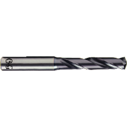 F Dia. x 8 mm Shank × 34 mm Flute Length × 79 mm OAL, 3xD, TiAlN, 2xD Flute, H6 Solid Carbide Drill - Exact Industrial Supply