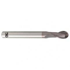 1/16" Dia. - 2-1/2" OAL - Carbide - Ball End HP End Mill-2 FL - Top Tool & Supply