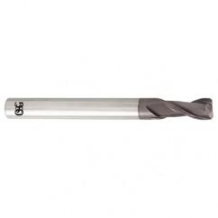 5/8 Dia. x 3-1/2 Overall Length 2-Flute .060 C/R Solid Carbide SE End Mill-Round Shank-Center Cutting-TiALN - Top Tool & Supply