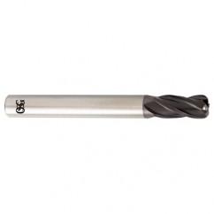 1/4 Dia. x 2-1/2 Overall Length 4-Flute .020 C/R Solid Carbide SE End Mill-Round Shank-Center Cutting-TiALN - Top Tool & Supply