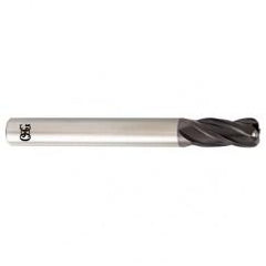 1/4 Dia. x 2-1/2 Overall Length 4-Flute .020 C/R Solid Carbide SE End Mill-Round Shank-Center Cutting-TiALN - Top Tool & Supply