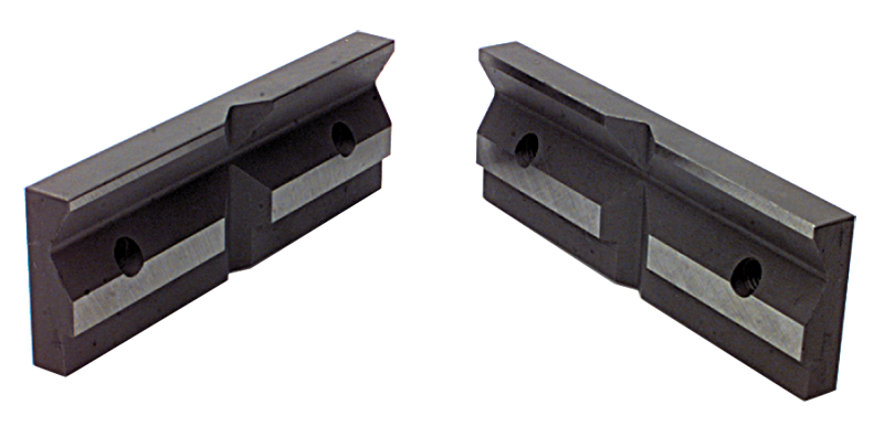 1-Pair Matching V-Groove Jaw Plates; For: 4/5" Speed Vise - Top Tool & Supply
