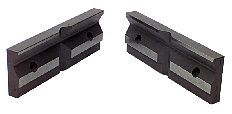 1-Pair Matching V-Groove Jaw Plates; For: 6/7" Speed Vise - Top Tool & Supply