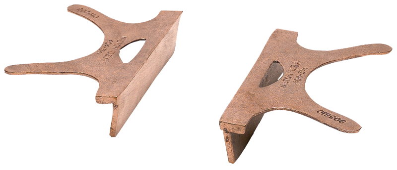 404-4.5, Copper Jaw Caps, 4-1/2" Jaw Width - Top Tool & Supply