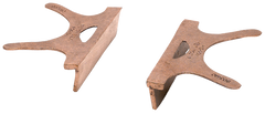 404-4.5, Copper Jaw Caps, 4-1/2" Jaw Width - Top Tool & Supply