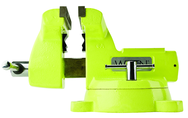 1560, High-Visibility Safety Vise, 6" Jaw Width, 5-3/4" Jaw Opening - Top Tool & Supply