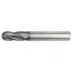 5/8x5/8x1-1/4x3-1/2 Ball Nose 4FL Carbide End Mill-Weldon Shank-TiAlN - Top Tool & Supply