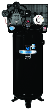 60 Gal. Single Stage Air Compressor, Vertical, Hi-Flo, Cast Iron, 155 PSI - Top Tool & Supply