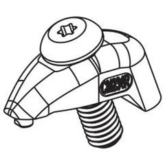 CM236R ASSY SGL SCR CLAMP HRDWRE - Top Tool & Supply