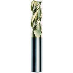 3 x 3 x 9 x 38mm 0.3mm Radius 3 Flute Carbide M223 Streaker End Mill-ZrN - Top Tool & Supply