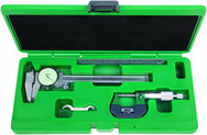 3 Pc. Measuring Tool Set - Includes Caliper, Micrometer and Scale - Top Tool & Supply