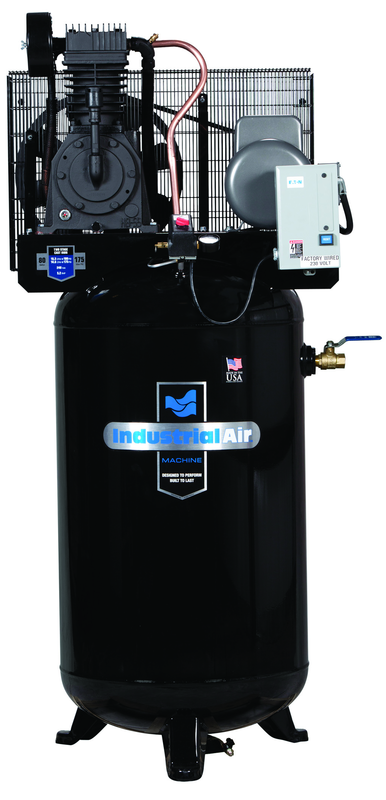 80 Gal Two Stage Air Compressor, Vertical, 175 PSI - Top Tool & Supply