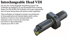 Interchangeable Head VDI - Part #: CNC86 58.5040-3 - Top Tool & Supply