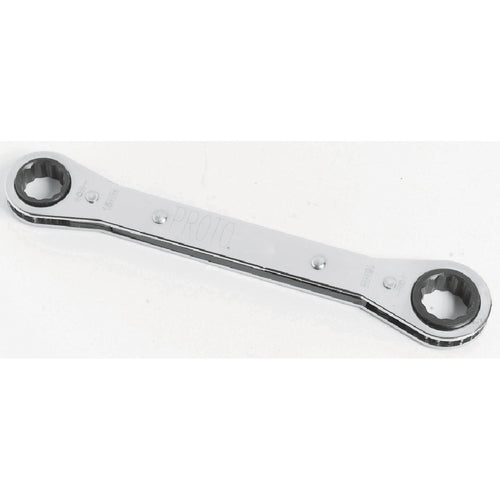 ‎Proto Offset Double Box Reversible Ratcheting Wrench 9 × 10 mm - 6 Point - Top Tool & Supply