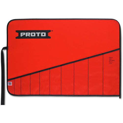 Proto Red Canvas 10-Pocket Tool Roll - Top Tool & Supply