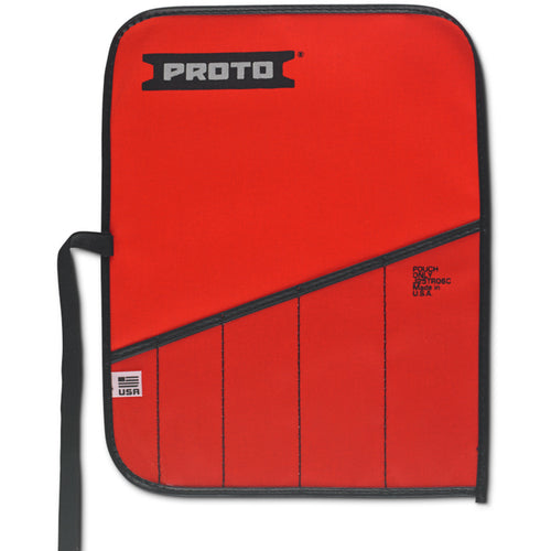 Proto Red Canvas 5-Pocket Tool Roll - Top Tool & Supply