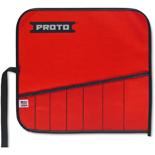 Proto Red Canvas 7-Pocket Tool Roll - Top Tool & Supply