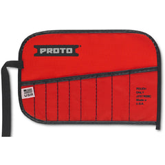 Proto Red Canvas 9-Pocket Tool Roll - Top Tool & Supply