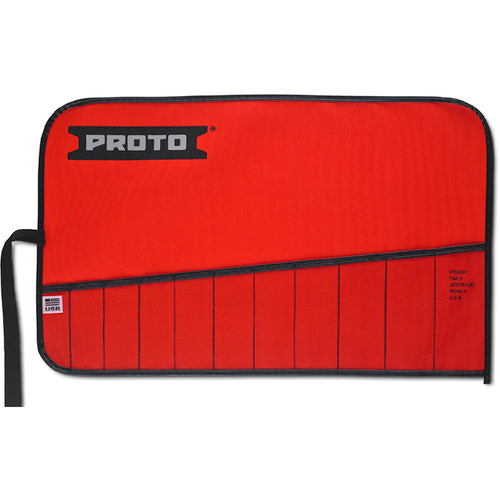 Proto Red Canvas 11-Pocket Tool Roll - Top Tool & Supply