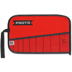 Proto Red Canvas 9-Pocket Tool Roll - Top Tool & Supply