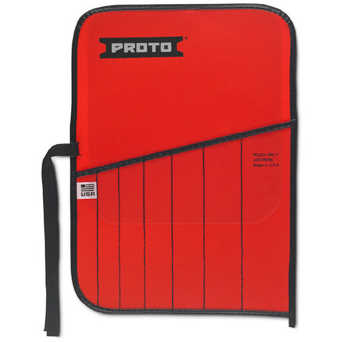 Proto Red Canvas 7-Pocket Tool Roll - Top Tool & Supply