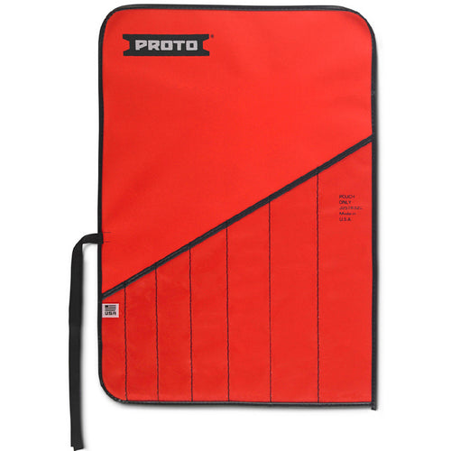 Proto Red Canvas 7-Pocket Tool Roll - Top Tool & Supply