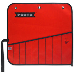 Proto Red Canvas 9-Pocket Tool Roll - Top Tool & Supply