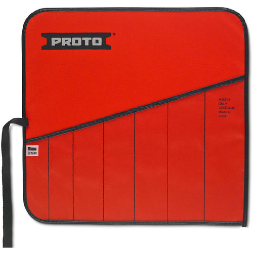 Proto Red Canvas 7-Pocket Tool Roll - Top Tool & Supply