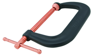 412-P, 400-P Series C-Clamp, 2" - 12-1/4" Jaw Opening, 6-5/16" Throat Depth - Top Tool & Supply