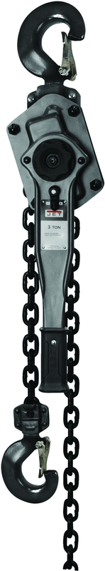 JLP-A Series 3 Ton Lever Hoist, 15' Lift & Shipyard Hooks - Top Tool & Supply