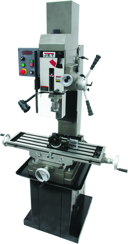 JMD-45VSPFT Variable Speed Geared Head Square Column Mill Drill with Power Downfeed - Top Tool & Supply