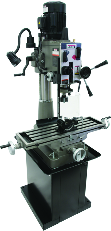 JMD-40GH Geared Head Mill Drill with Newall DP700 2-Axis DRO & X-Powerfeed - Top Tool & Supply