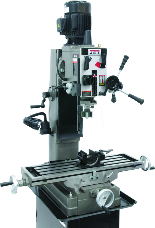 JMD-45GH Geared Head Square Column Mill Drill with Newall DP700 2-Axis DRO - Top Tool & Supply