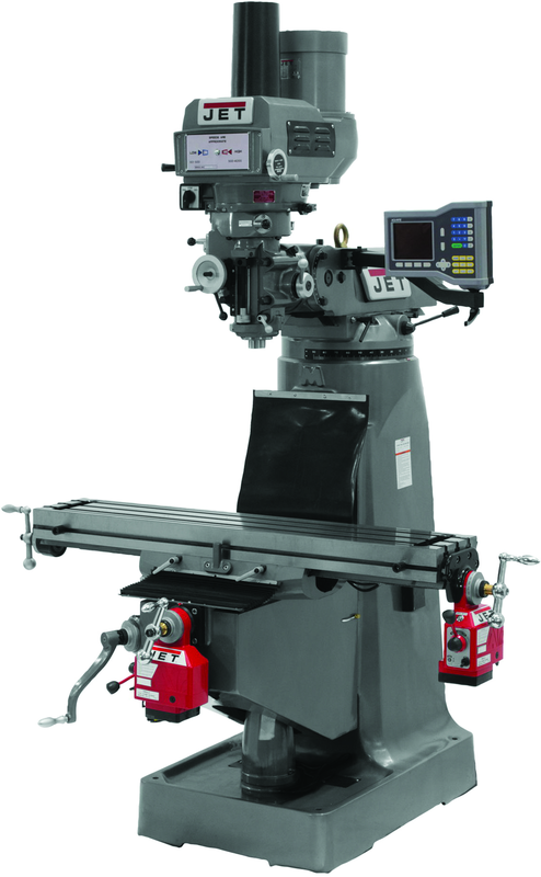 JTM-4VS Mill With X and Y-Axis Powerfeeds With Power Draw Bar - Top Tool & Supply