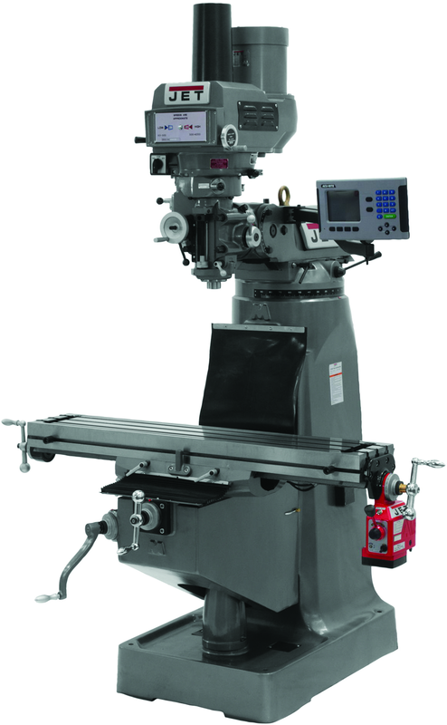 JTM-4VS Mill With ACU-RITE 200S DRO With X-Axis Powerfeed and Power Draw Bar - Top Tool & Supply