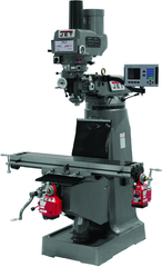 JTM-4VS Mill With 3-Axis ACU-RITE 200S DRO (Quill) With X and Y-Axis Powerfeeds and Power Draw Bar - Top Tool & Supply