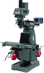 JTM-4VS Mill With 3-Axis ACU-RITE 200S DRO (Quill) With X and Y-Axis Powerfeeds - Top Tool & Supply