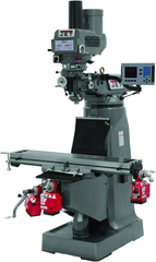 JTM-1050 Mill With 3-Axis ACU-RITE 200S DRO (Quill) With X and Y-Axis Powerfeeds and Power Draw Bar - Top Tool & Supply