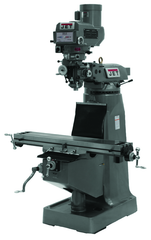 JTM-1050 Mill With ACU-RITE 200S DRO With X-Axis Powerfeed, Power Draw Bar and 8" Riser Block - Top Tool & Supply