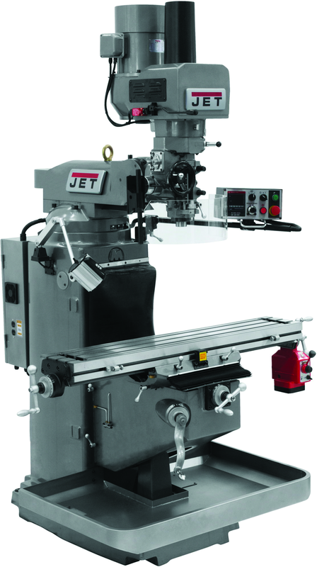 JTM-949EVS Mill With X-Axis Powerfeed and Air Powered Draw Bar - Top Tool & Supply