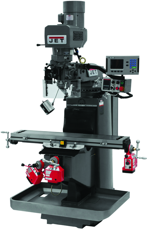 JTM-949EVS Mill With Acu-Rite 200S DRO With X, Y and Z-Axis Powerfeeds - Top Tool & Supply