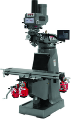 JTM-4VS-1 Mill With 3-Axis Newall DP700 DRO (Quill) With X, Y and Z-Axis Powerfeeds and Power Draw Bar - Top Tool & Supply