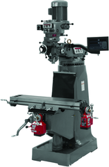 JTM-1 Mill With 3-Axis Newall DP700 DRO (Quill) With X-Axis Powerfeed - Top Tool & Supply