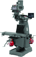 JTM-2 Mill With 3-Axis Newall DP700 DRO (Quill) With X and Y-Axis Powerfeeds - Top Tool & Supply