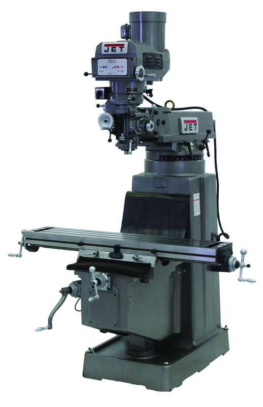 JTM-1050 Mill With Newall DP700 DRO With X and Y-Axis Powerfeeds - Top Tool & Supply