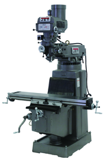 JTM-1050 Mill With 3-Axis Newall DP700 DRO (Quill) With X-Axis Powerfeed - Top Tool & Supply