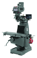 JTM-4VS Mill With 3-Axis Newall DP700 DRO (Knee) With X-Axis Powerfeed - Top Tool & Supply